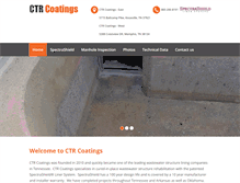 Tablet Screenshot of ctrcoatings.com